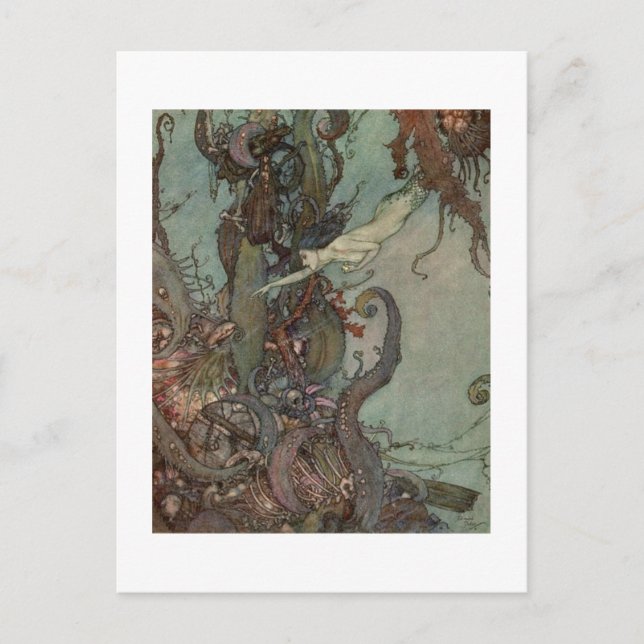 Cartão Postal Dulac é a Pequena Sereia (Frente)