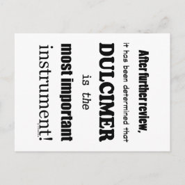 Cartão Postal Dulcimer - Instrumento Mais Importante