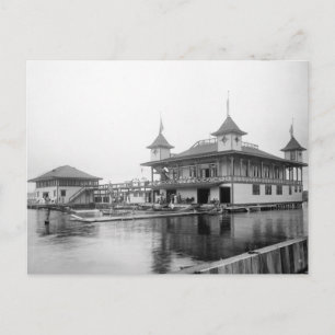 Cartão Postal Duluth Boat Club: 1906