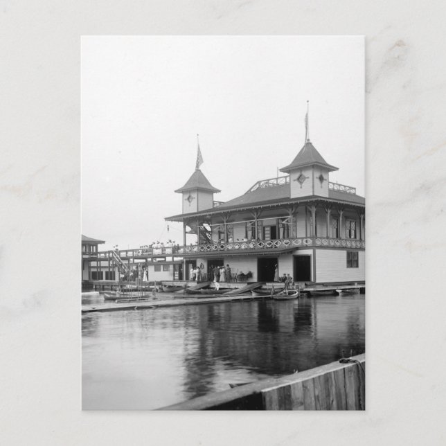 Cartão Postal Duluth Boat Club: 1906 (Frente)