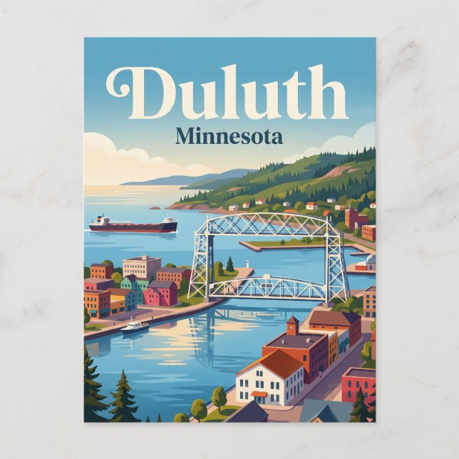 Cartão Postal Duluth Minnesota (Frente)