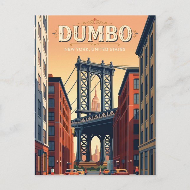 Cartão Postal Dumbo Nova York (Frente)