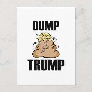 Cartão Postal Dump Trump tem graça