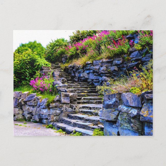 Cartão Postal Dun Laoghaire, fotografia cênica da Irlanda (Frente)