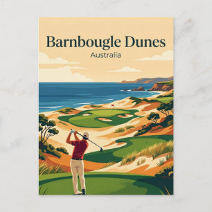 Cartão Postal Dunas Barnbougle Tasmânia, Austrália