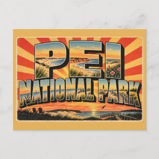 Cartão Postal Dunas de Areia de Praias Parque Nacional PEI Arte