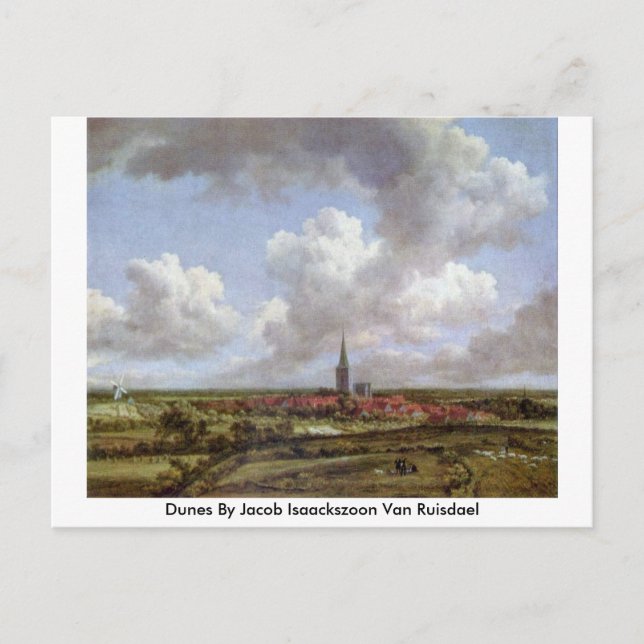 Cartão Postal Dunas De Jacob Isaackszoon Van Ruisdael (Frente)