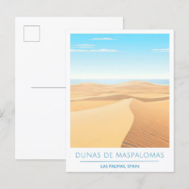 Cartão Postal Dunas de Maspalomas Las Palmas Espanha