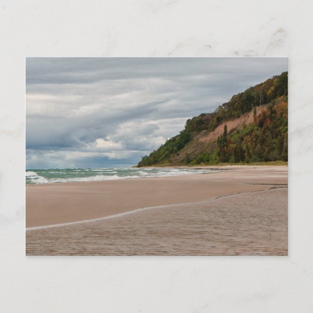 Cartão Postal Dunas de ursos dormentes praia (Frente)