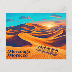 Cartão Postal Dunas Erg Chebbi Marrocos