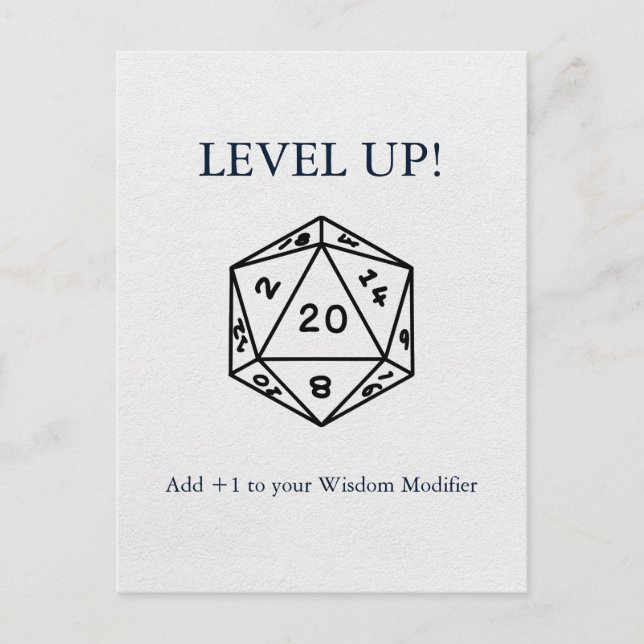 Cartão Postal Dungeons & Dragon Aniversário (Frente)