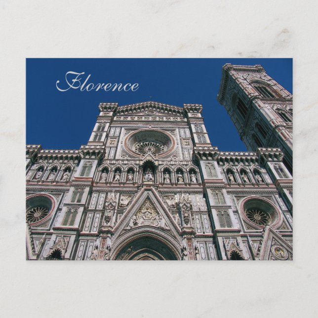 Cartão Postal Duomo, ou Papais noeis Maria Del Fiore, Florença,  (Frente)