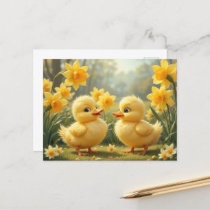 Cartão Postal Duque Sunny Daffodils