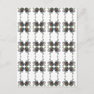 Cartão Postal Duquesa de Windsor Flamingo Brooch