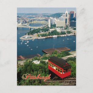 Cartão Postal Duquesne Incline, Pittsburgh, Pensilvânia
