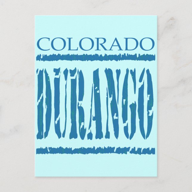 CARTÃO POSTAL DURANGO, COLORADO (Frente)