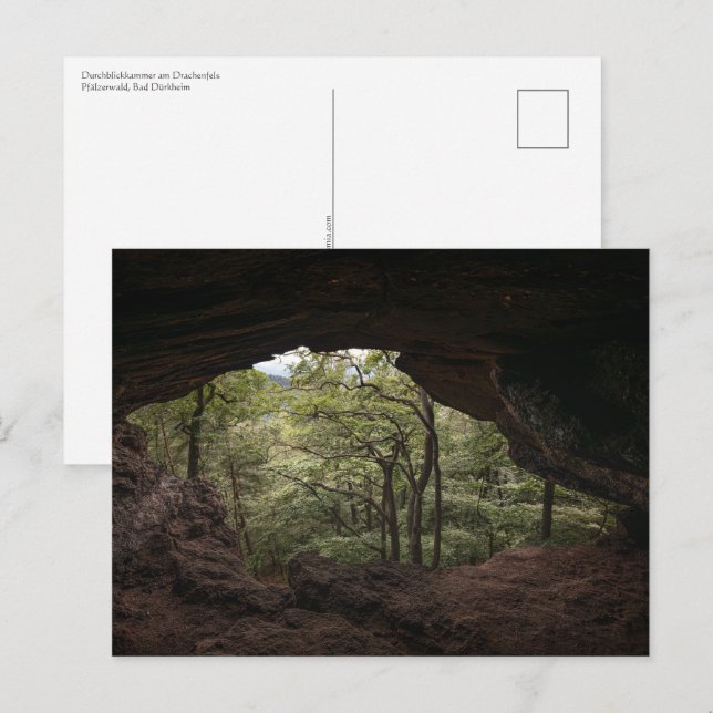 Cartão Postal Durchblickkammer Pfälzerwald (Frente/Verso)