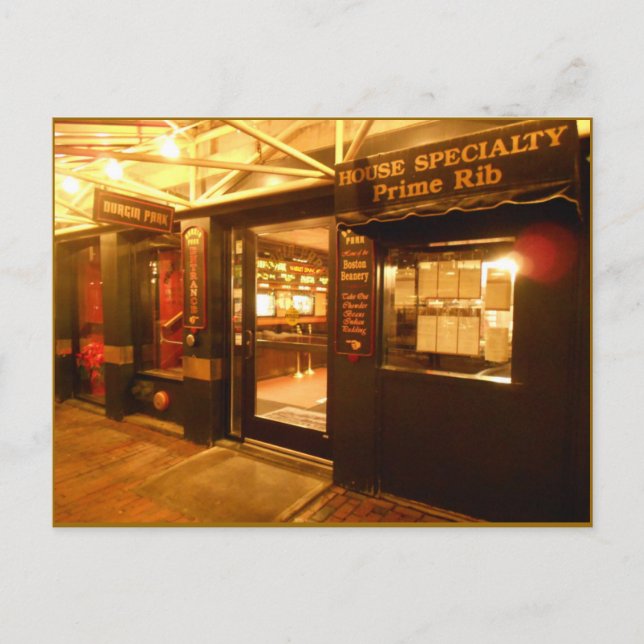 Cartão Postal Durgin Park Boston Beanery (Frente)