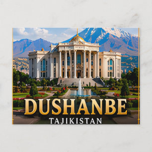 Cartão Postal Dushanbe Tajiquistão Ásia Central Viagem 📍