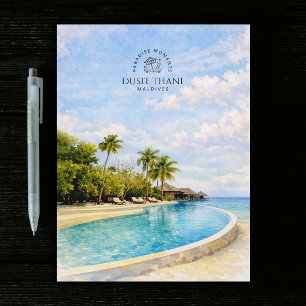 Cartão Postal Dusit Thani Maldivas   Viagem em Aquarela Souvenir