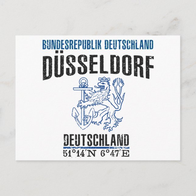 Cartão Postal Düsseldorf (Frente)