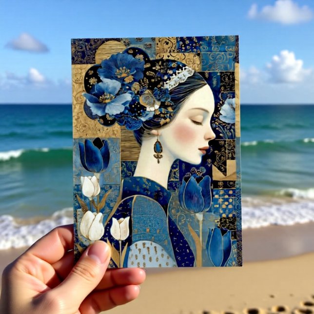 Cartão Postal Dutch Golden Age Lady Portrait Painting (Criador carregado)