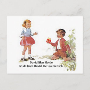Cartão Postal Duvid gosta de Golde.