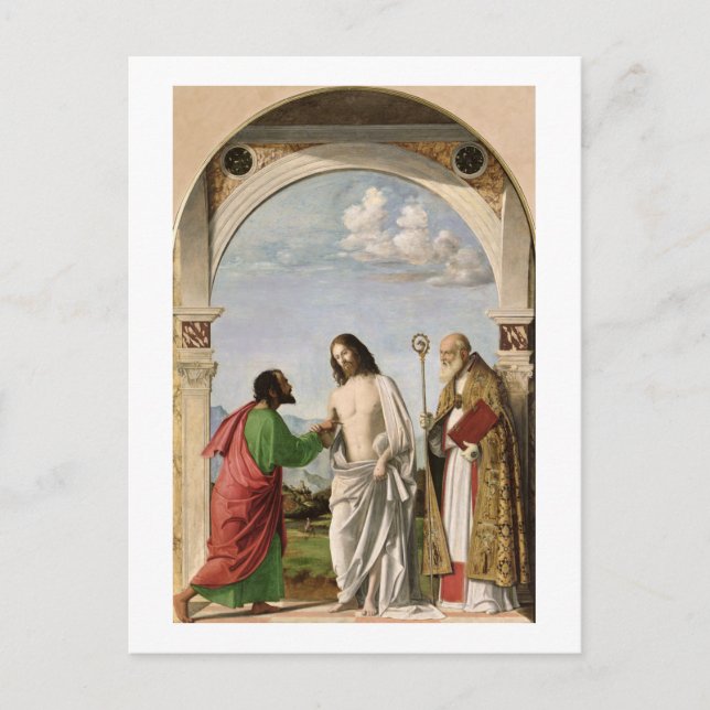 Cartão Postal Duvidando Thomas com Ruas. Magnus, c.1504-05 (Frente)