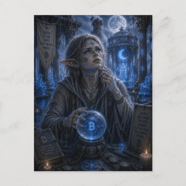 Cartão Postal Dúvidas / Oráculo / Templo da Lua (Frente)