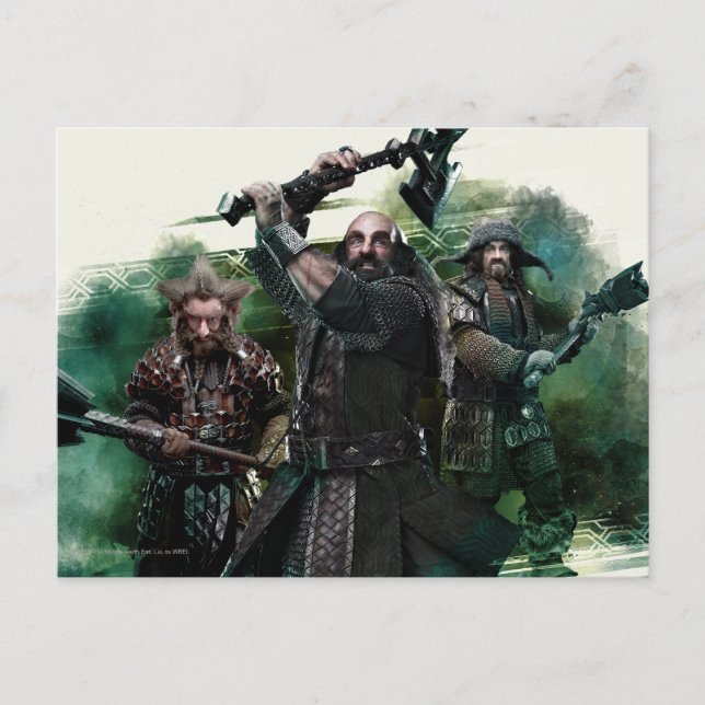 Cartão Postal Dwalin, Nori, & Bofur Graphic (Frente)