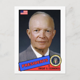 Cartão Postal Dwight D. Placa Baseball Eisenhower