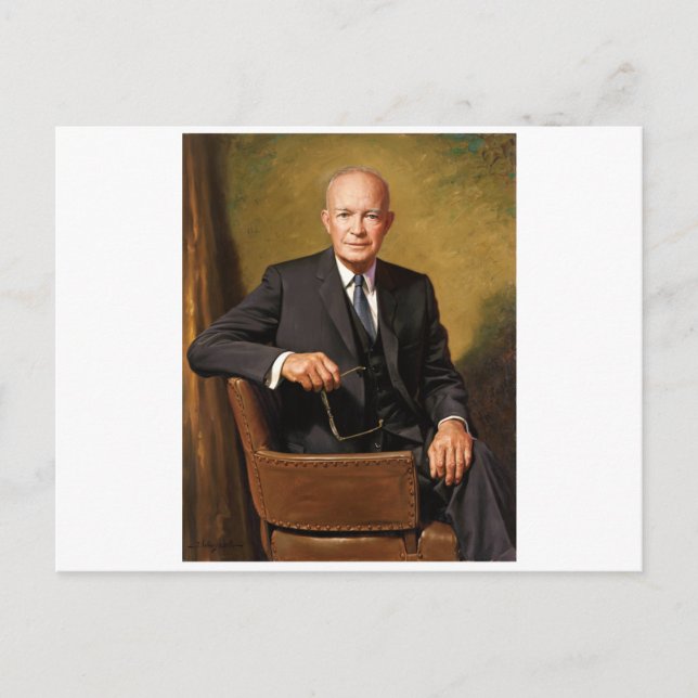 Cartão Postal Dwight Eisenhower (Frente)
