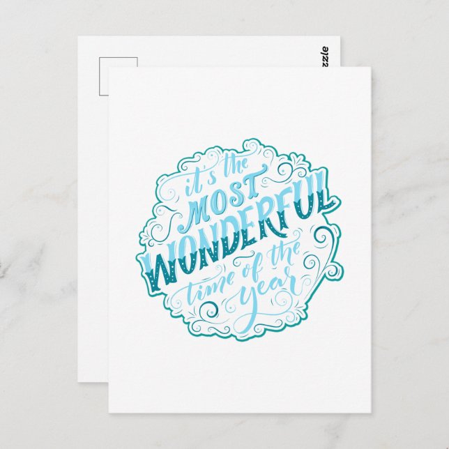 Cartão Postal É a época mais maravilhosa do ano (Frente/Verso)