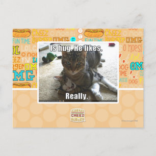 Cartão Postal É abraço. Ele gosta.