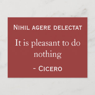 Cartão Postal É agradável não fazer nada