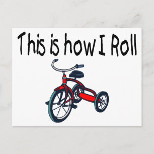 Cartão Postal É Assim Que Eu Rolo (Triciclo Vermelho)