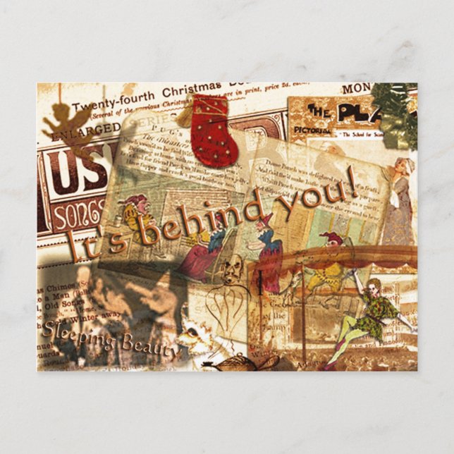 Cartão postal É Atrás de Você (Frente)