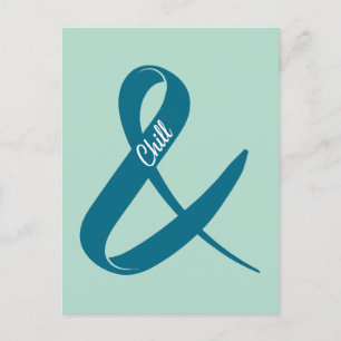Cartão Postal E Chill Ampersand