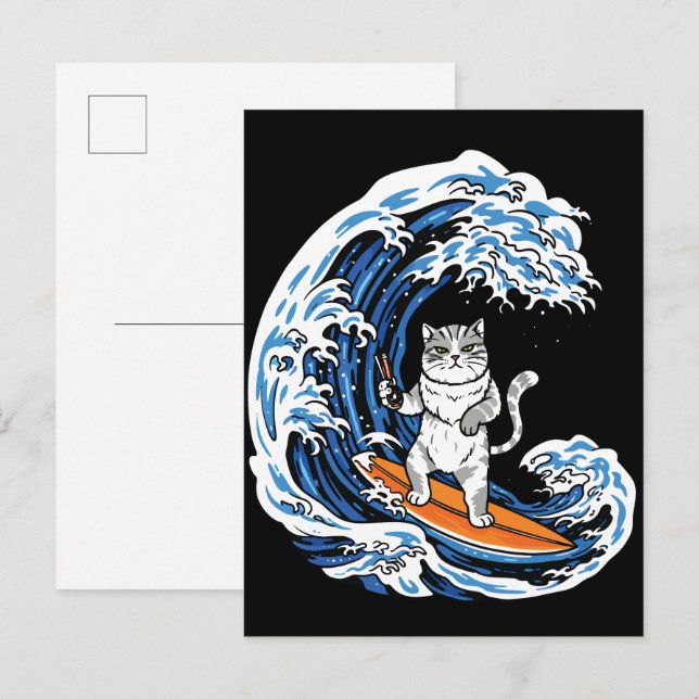 Cartão Postal e Convite de Desenho Animado Diversã (Frente/Verso)