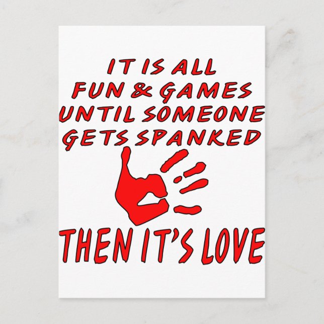 Cartão Postal É divertido e jogos até que alguém se quebre (Frente)