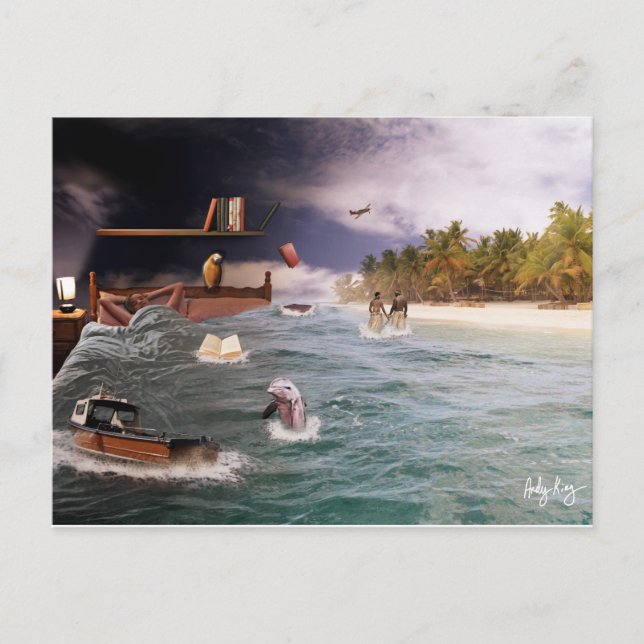 Cartão Postal E enquanto dormia (Frente)