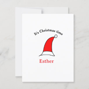 Cartão Postal É Natal Papais noeis vermelho esse nome é simples 
