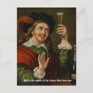 Cartão Postal E no meio do caos, havia você