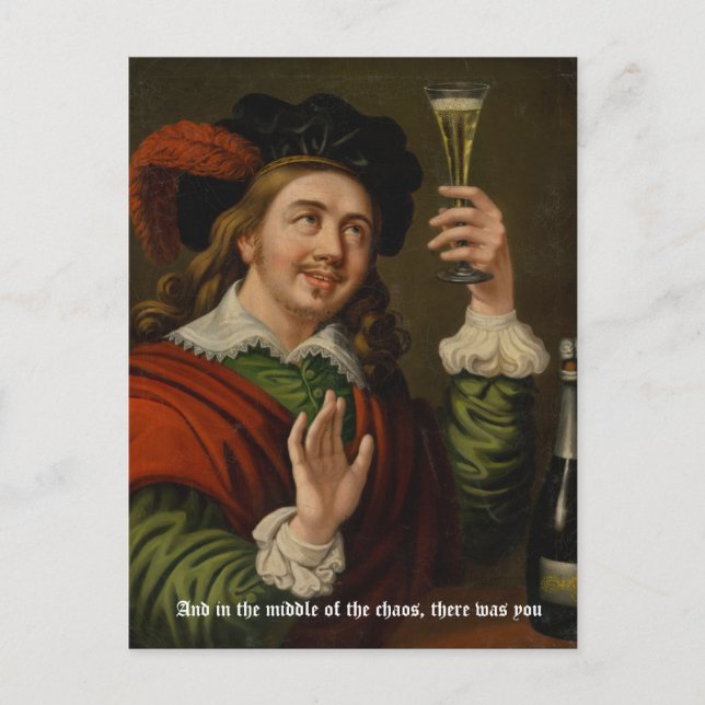 Cartão Postal E no meio do caos, havia você (Frente)