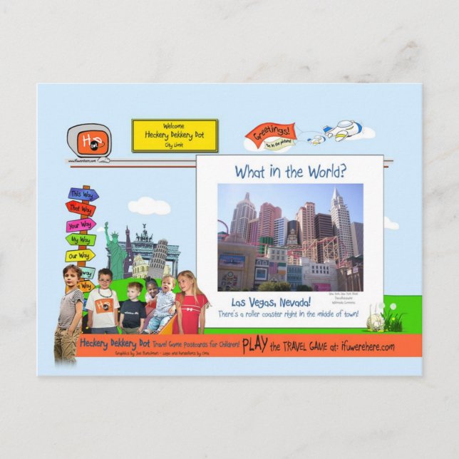 Cartão Postal E no mundo? Las Vegas! (Frente)