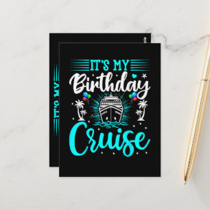 Cartão Postal É o Meu Cruzeiro de Aniversário - Aniversário de F