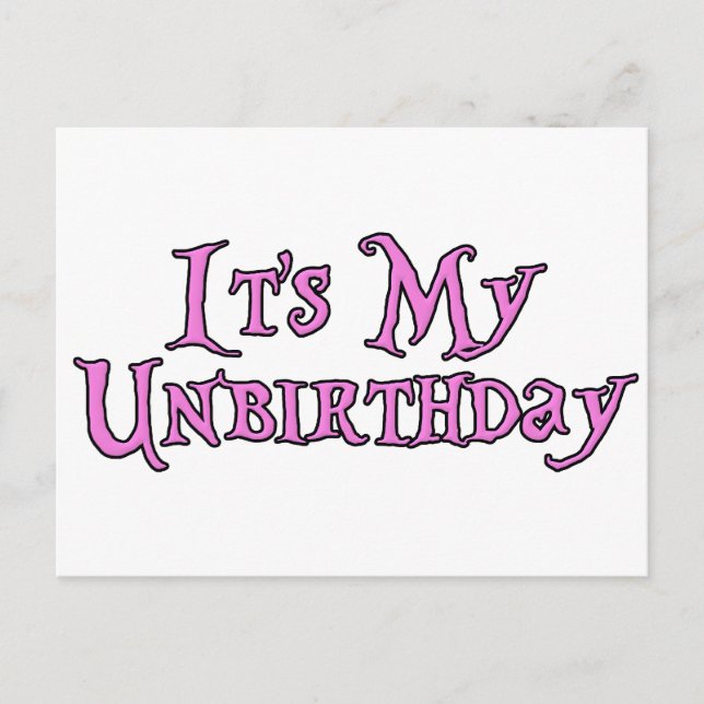 Cartão Postal É o meu desaniversário (Frente)