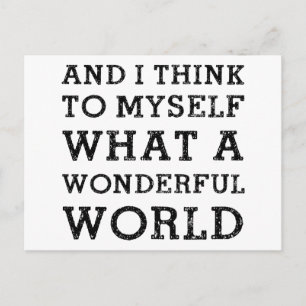 Cartão Postal E o mundo maravilhoso