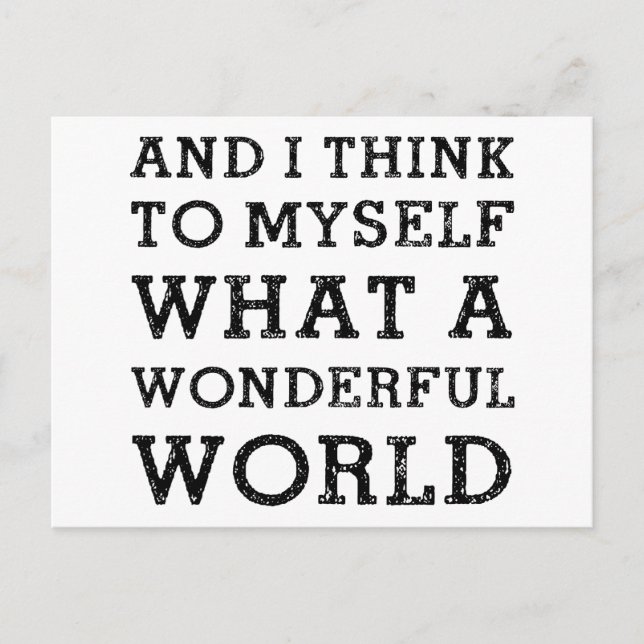 Cartão Postal E o mundo maravilhoso (Frente)