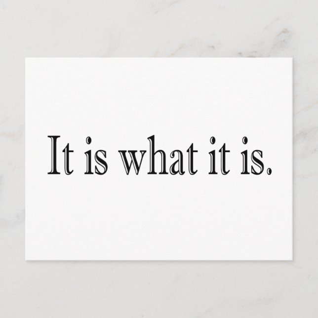 Cartão Postal É O Que É (Frente)